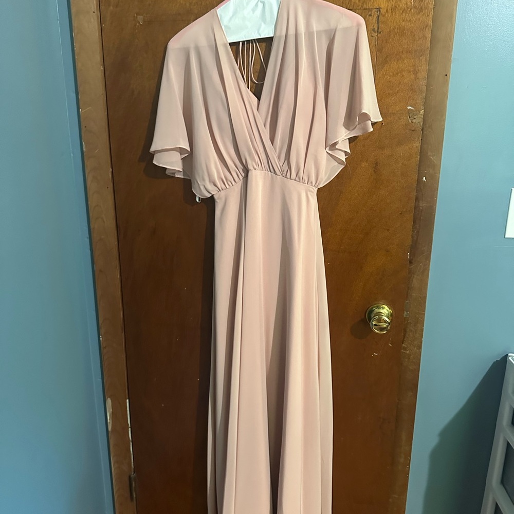 Elegant Pink Maxi Dress